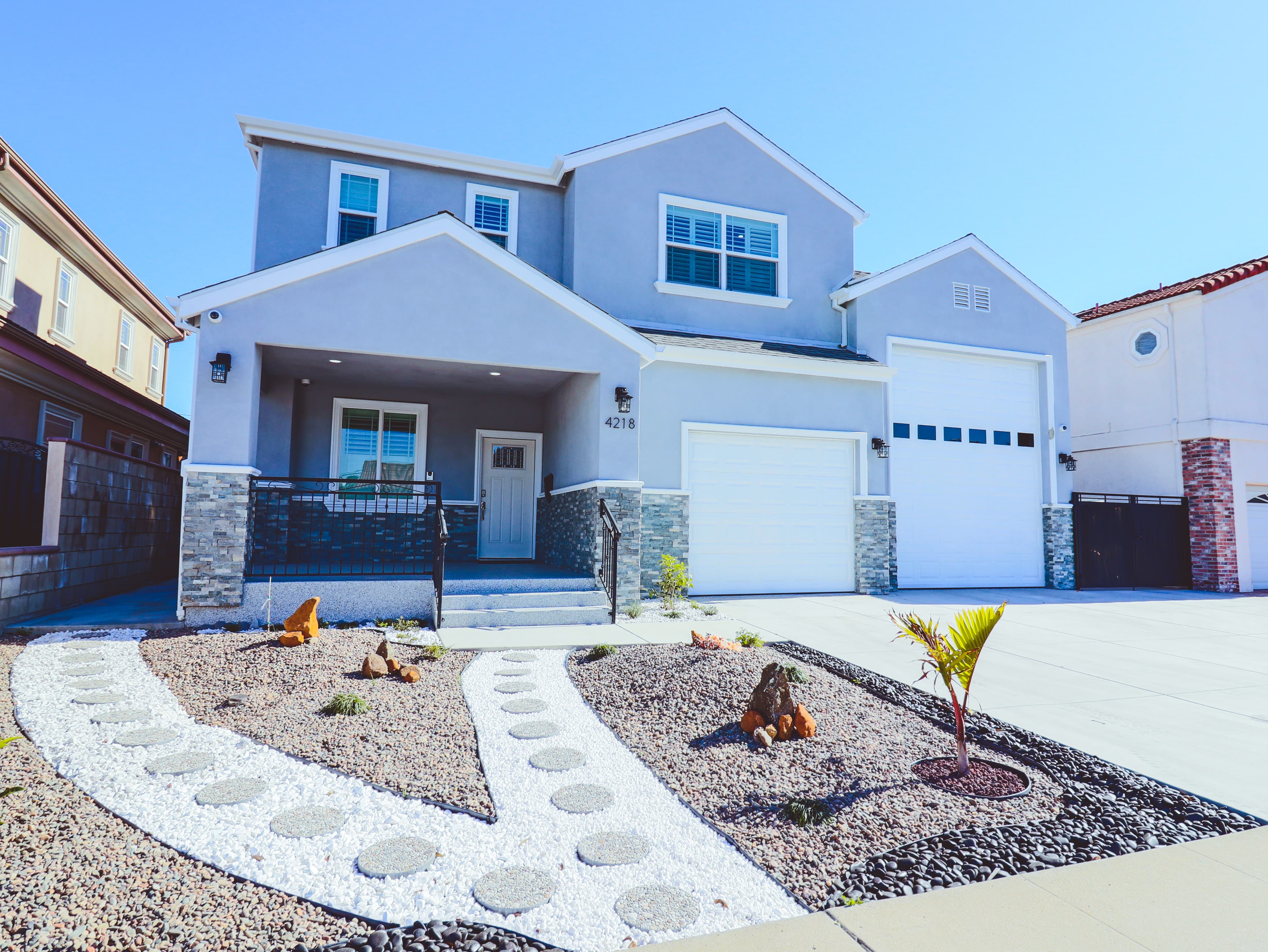 Home remodel with RV garage